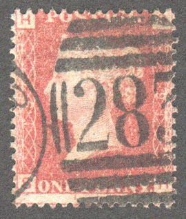 Great Britain Scott 33 Used Plate 191 - SH - Click Image to Close